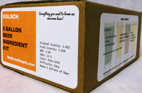 Kolsch 5 Gallon Premium Extract Beer Ingredient Kit