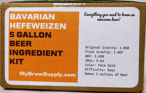 Bavarian Hefeweizen 5 Gallon Premium Extract Beer Ingredient Kit