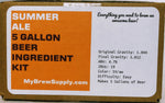 Summer Ale 5 Gallon Premium Extract Beer Ingredient Kit